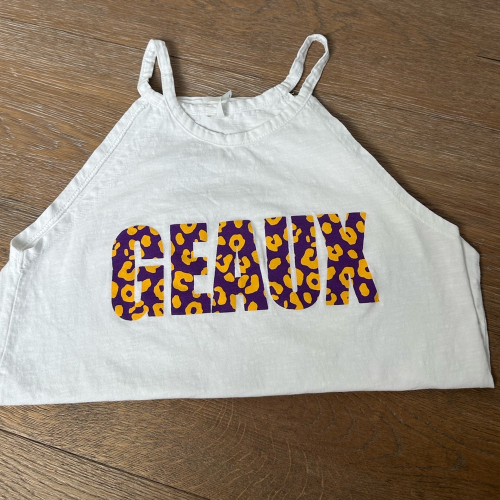 Women’s GEAUX LSU Tank Size L NWOT